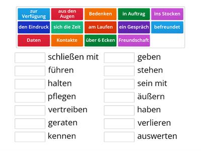 Nomen-Verben L1 und 2 Sicher B2