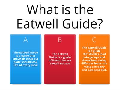 Retrieval Activity: The Eatwell Guide - Knowledge check questions and answers 