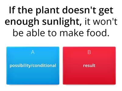 First conditional.