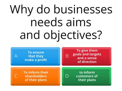 E&B 9-10 - Business goals and objectives