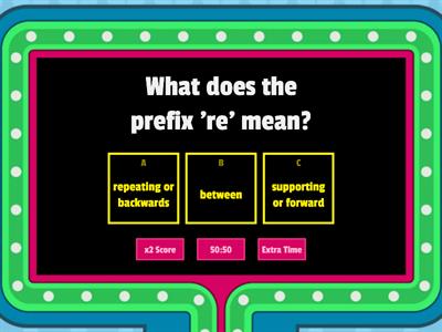 Prefix Quiz