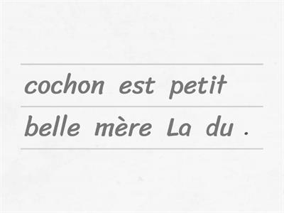 La famille des trois petits cochons!