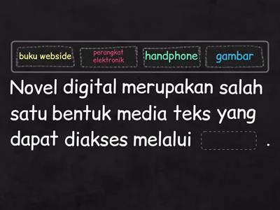 Media Teks dalam 'Novel Digital'