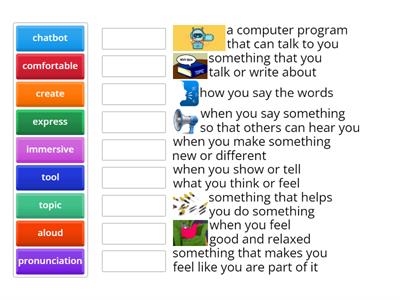 Immersive Reader and Bing Chat Key Words