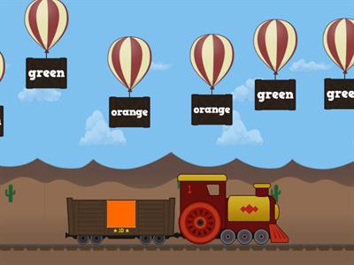 Play in English RED - Lesson B2 - Colours - Balloon Pop