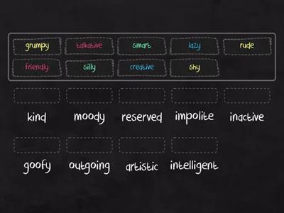 Describing people - Synonyms