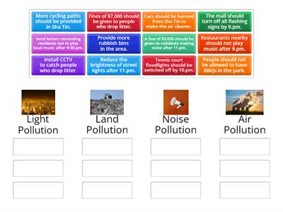 P6, Unit 5: Formal Letter (Pollution Sorting Task)