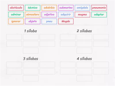 Divisão silábica - encontros consonantais