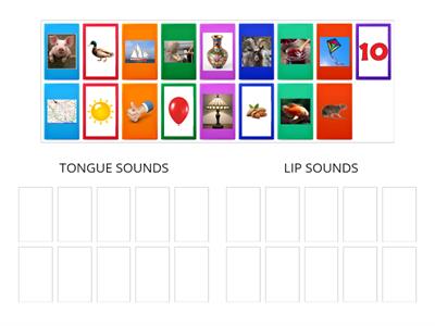 Sound Discrimination (quiz lip and tongue sounds ALL)
