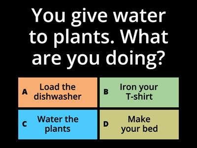 1.1 - Household chores Quiz