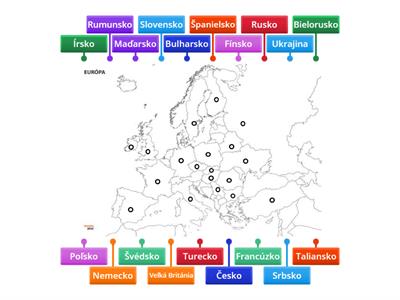 Európa slepá mapa