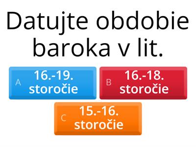 Barok v literatúre