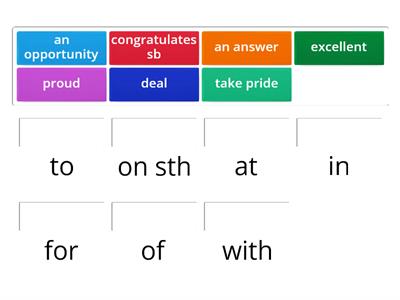 Use of English U1 Words with Prepositions