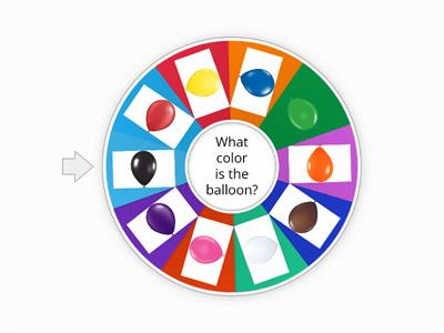The balloon Wheel  גלגל צבעים
