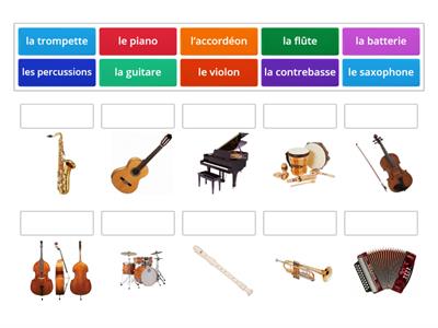 Instruments de musique (classe 6)