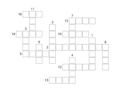 Christmas collocations crossword (level 2) part 2