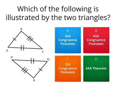 REVIEW ON TRIANGLE CONGRUENCE