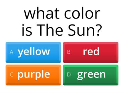 what color is the sun ?