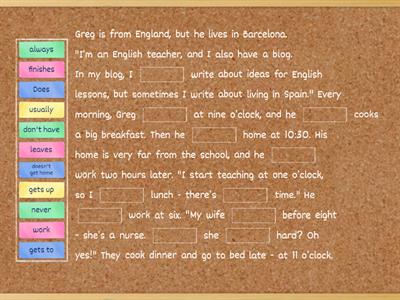 Elementary English - Frequency Adverbs