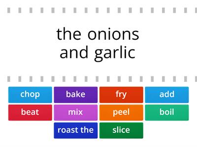 English Class A2 Unit 6.1 - cooking verbs