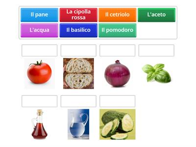 Ingredienti per la panzanella