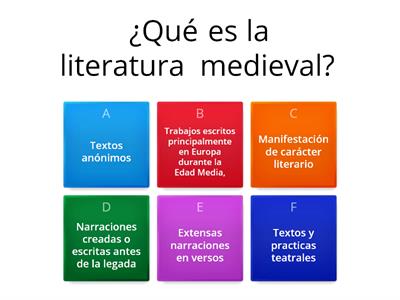 Literatura Medieval para Bachillerato Bilingüe.
