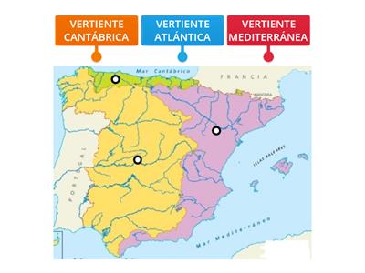 VERTIENTES HIDROGRÁFICAS DE ESPAÑA