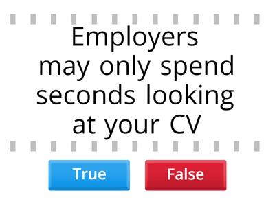 CV Myths - True or False