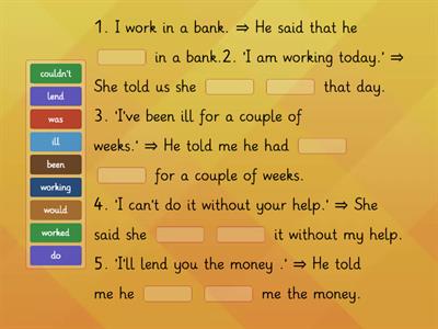 Direct and indirect speech