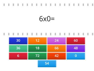 Multiply x6 match up