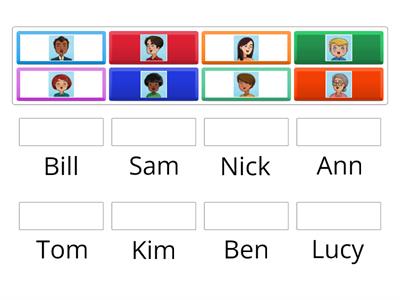 W6G - Proper names (people) - Reading - Kindy City