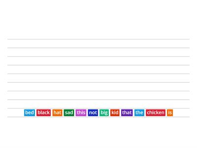 Sentence word order