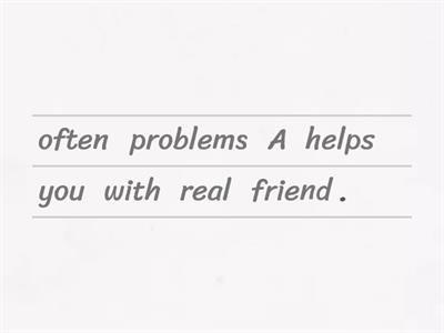 Adverbs of frequency - real friends