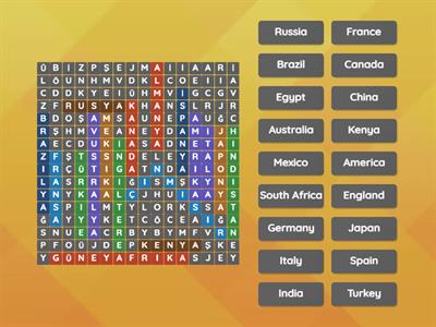 Ülkeler-crosswords