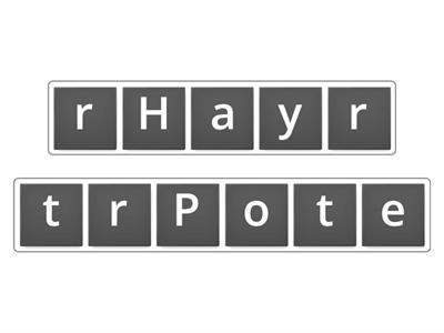 Harry Potter anagramma