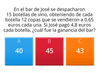 EVALUAR: PROBLEMAS MATEMÁTICOS SEXTO GRADO