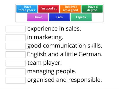 Job interview: useful phrases