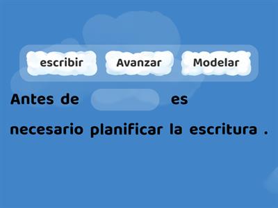 técnicas para planificar la escritura de un texto