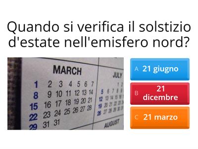 Solstizio d'estate. Quiz A2+