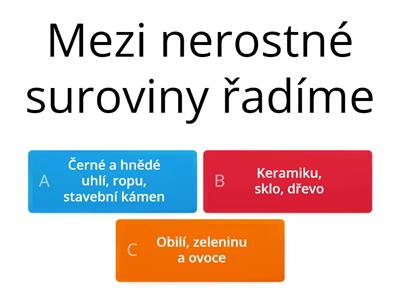 Průmysl a nerostné suroviny ČR