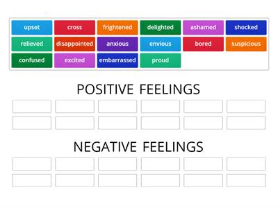 Adjectives to describe feelings