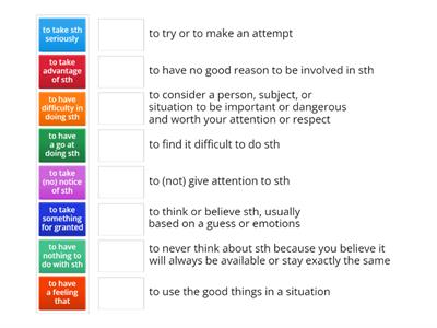 ACPB-I05-PHRASES HAVE & TAKE DEFINITIONS