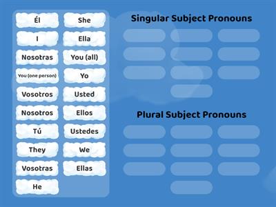 Spanish & English Subject Pronouns