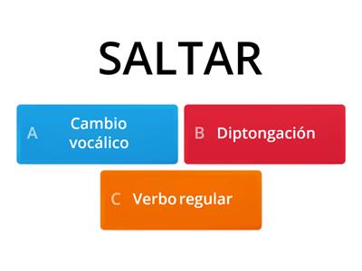 4030- INDICAR LA IRREGULARIDAD DE CADA VERBO