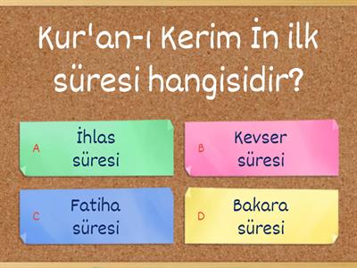 Kur'an-ı Kerimi tanıyalım