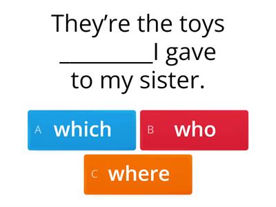 Defining relative clause