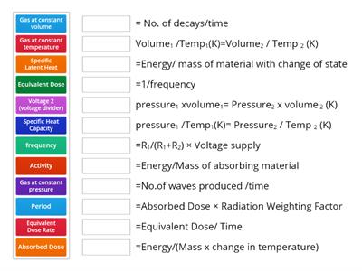 Physics word equations P3