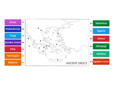Slijepa karta - antička Grčka