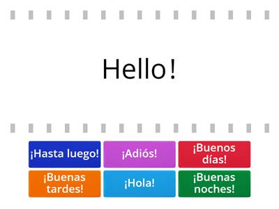 Saludos - Greetings