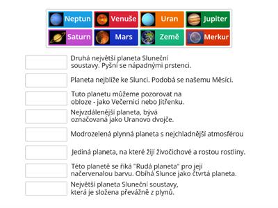 Sluneční soustava - planety